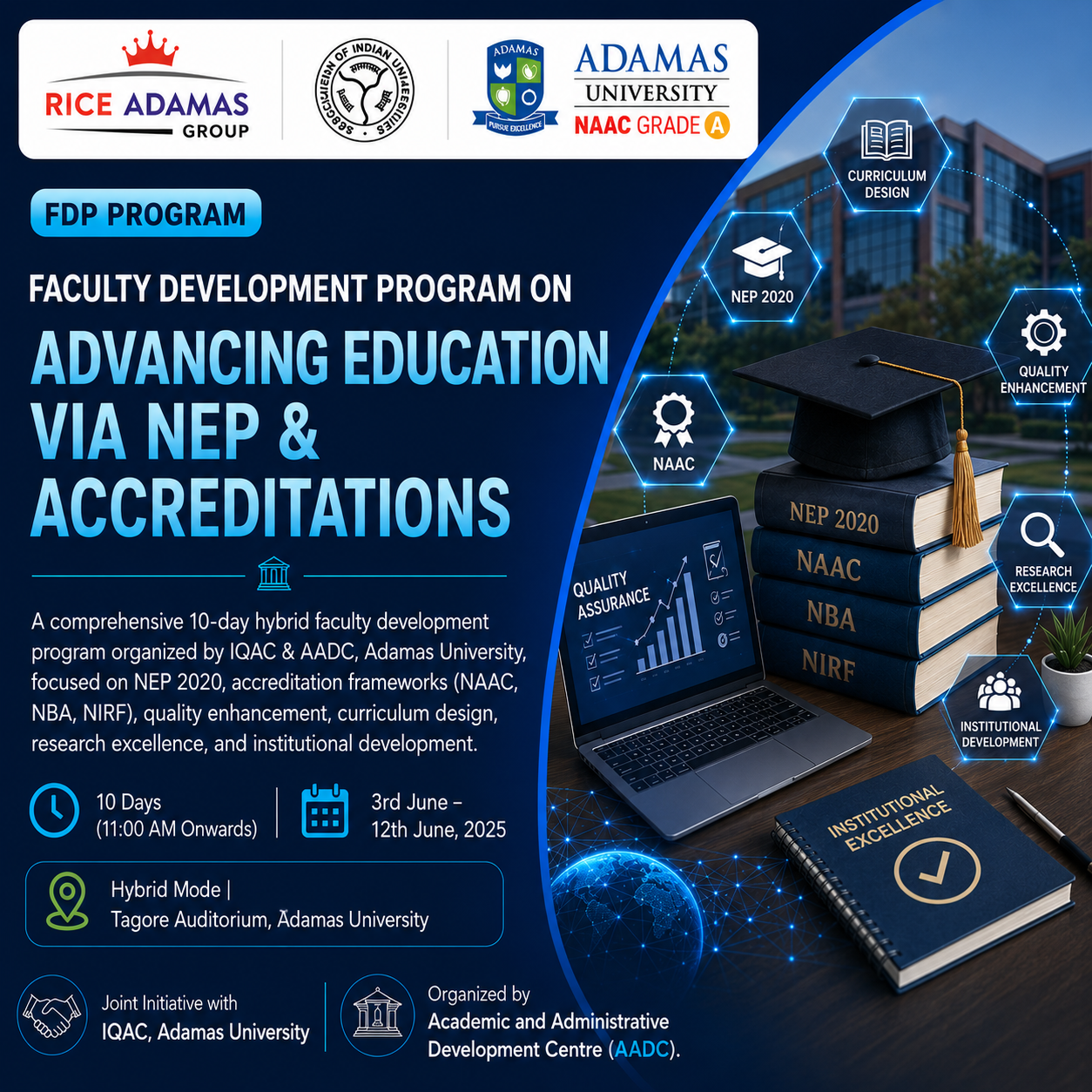 FDP on Advancing Education via NEP and Accreditations